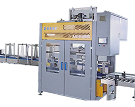 塑料桶自動(dòng)裝箱機(jī)，機(jī)油防凍液20升大桶人工裝箱太累了！